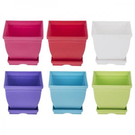 گلدان های پلاستیکی بزرگ برای محل کار