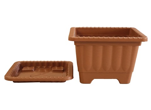 گلدان های پلاستیکی لبه دار