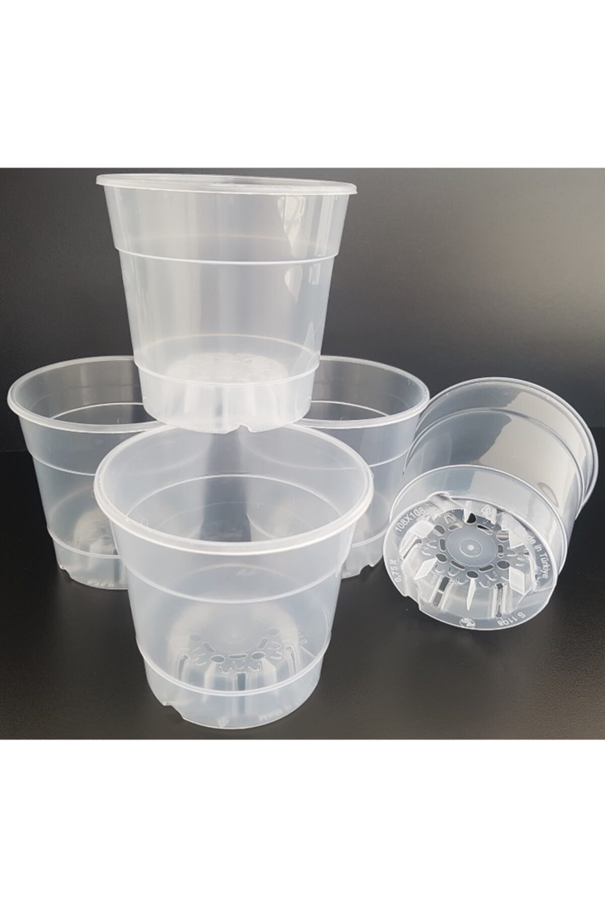 گلدان های پلاستیکی شفاف