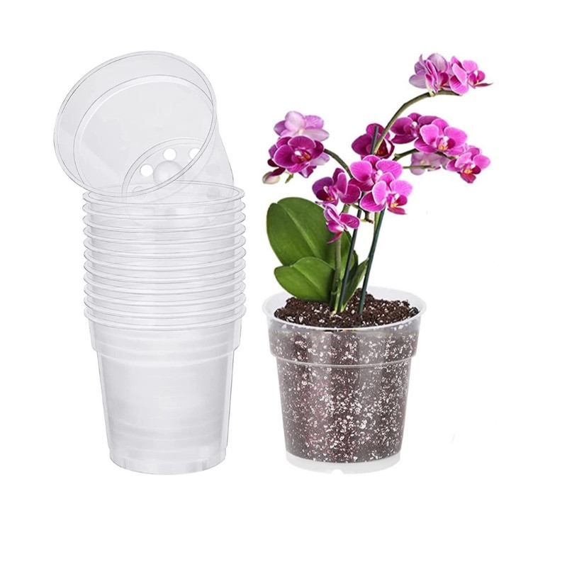 گلدان‌ های پلاستیکی شفاف