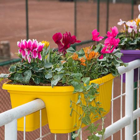 گلدان های پلاستیکی خورجینی