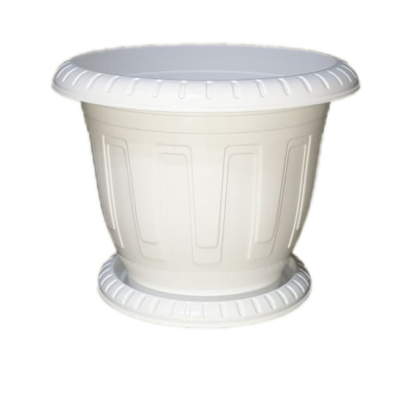 گلدان های پلاستیکی سفید