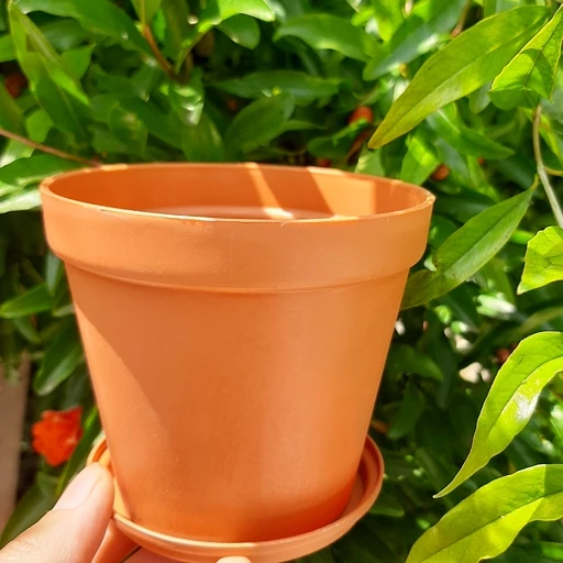 گلدان‌ های پلاستیکی نارنجی