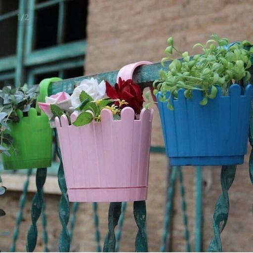 گلدان های پلاستیکی خورجینی