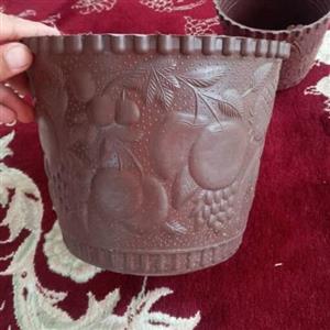 گلدان پلاستیکی طرح‌ دار