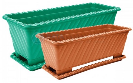 گلدان‌ های پلاستیکی مستطیلی در زاهدان