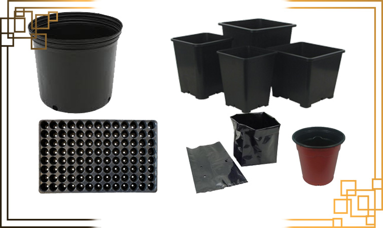 گلدان پلاستیکی گلخانهای