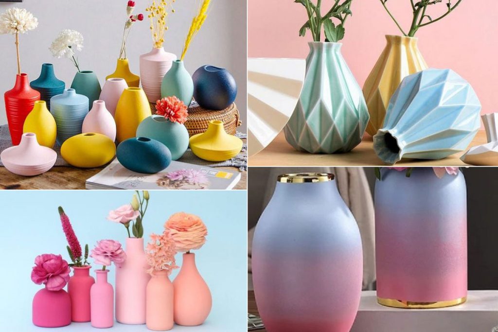 گلدان پلاستیکی تزئینی