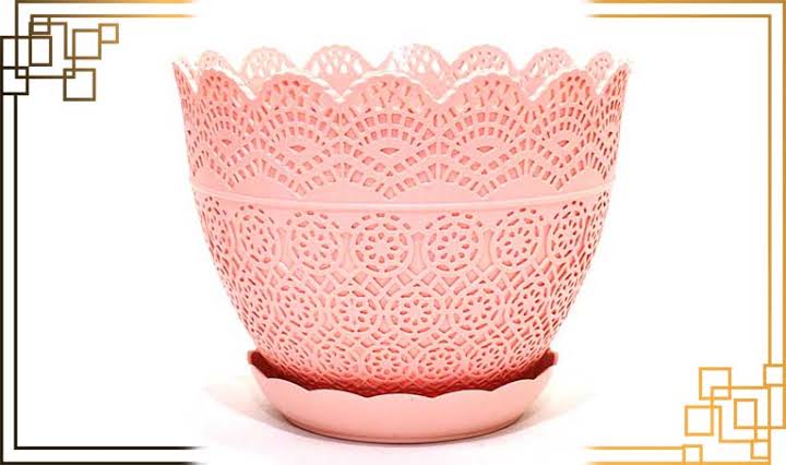 گلدان پلاستیکی توری