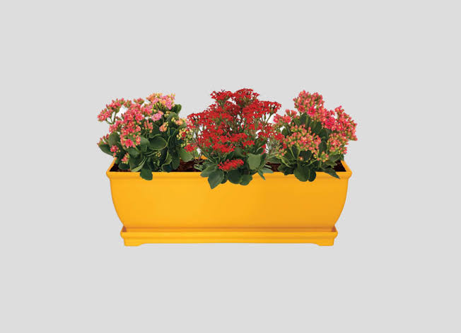 گلدان پلاستیکی بزرگ مستطیلی