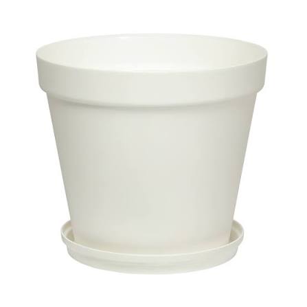 گلدان پلاستیکی استوانه‌ای